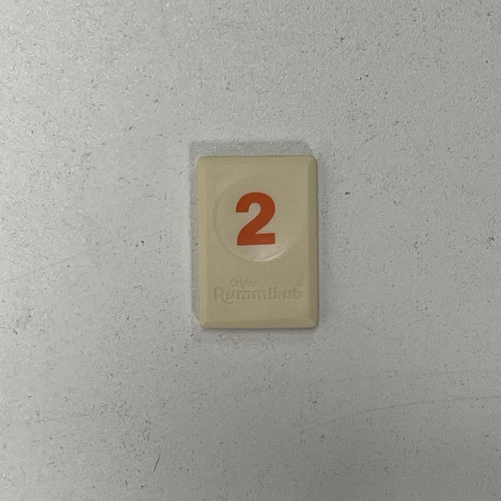 Rummikub Replacement Tiles Orange 2 Pressman 1997 Game Parts
